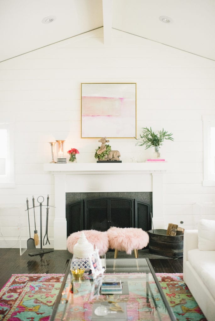 Valentine's Day inspired mantel for under $10!