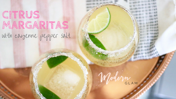 Citrus Margaritas with Cayenne Pepper Salt