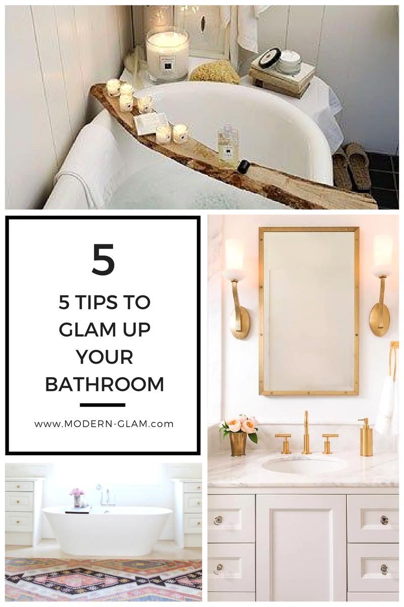 5 tips to glam  up your bathroom 
