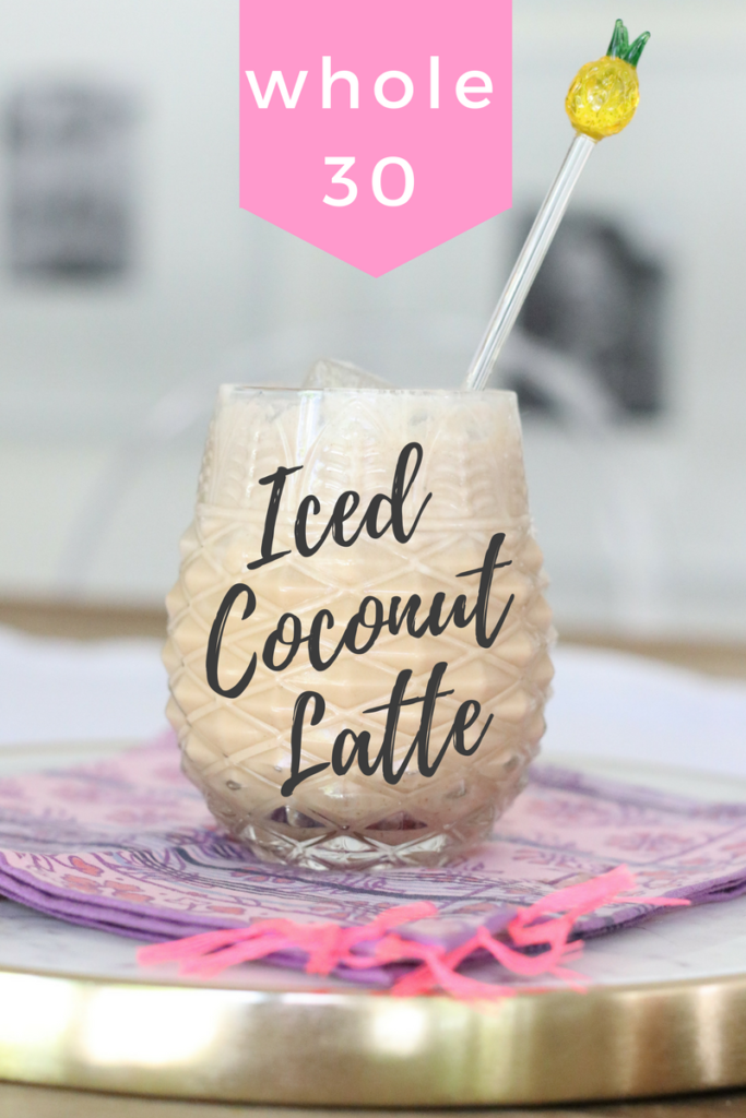 whole30 iced coconut latte