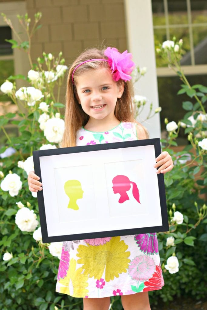 Minted Silhouette Art for Mother's Day