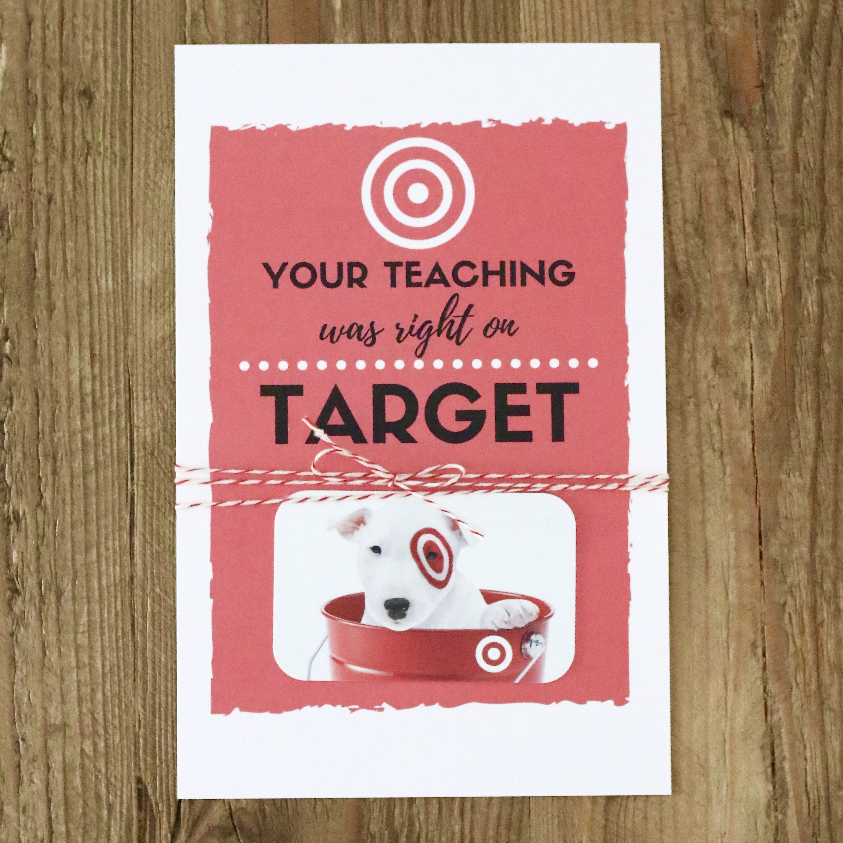 teacher gift card printables