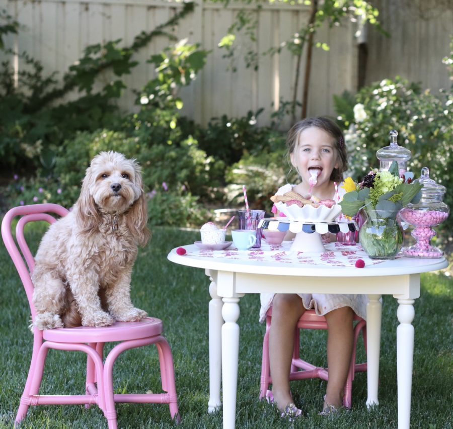 Garden Ice Cream Party and Recipe