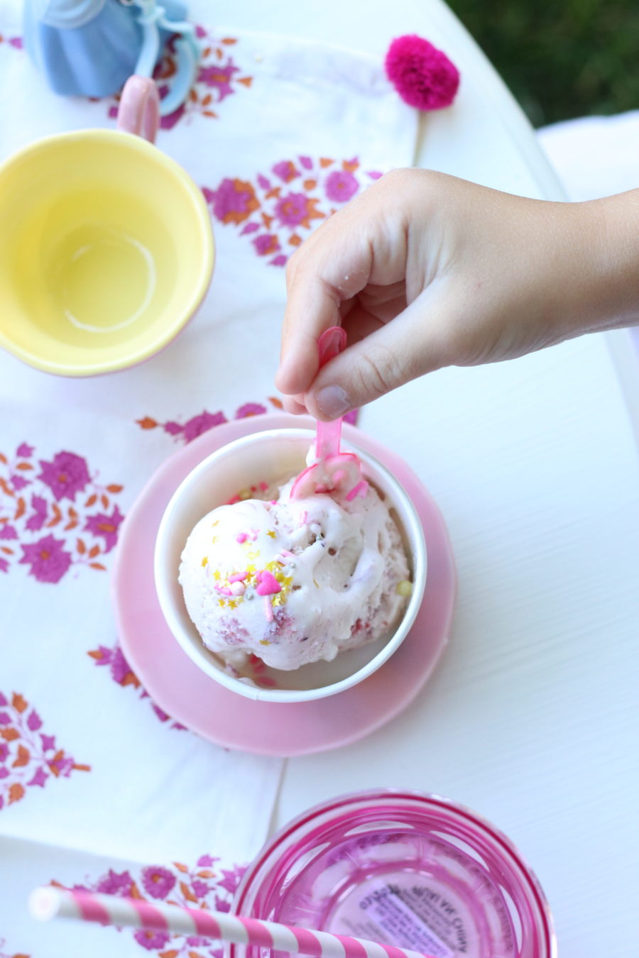 Garden Ice Cream Party and Recipe