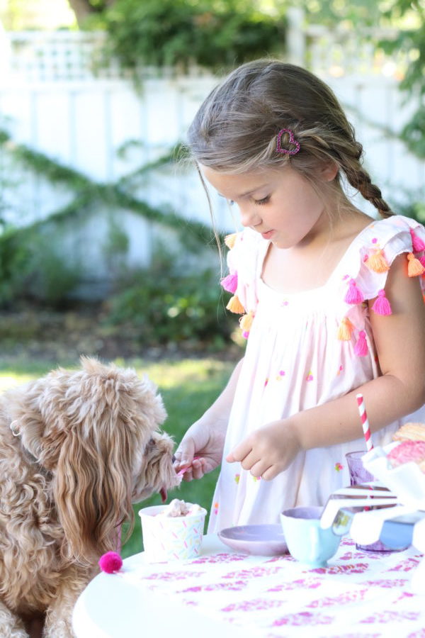 Garden Ice Cream Party and Recipe