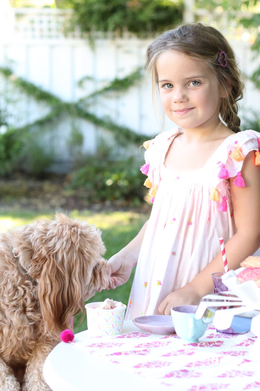 Garden Ice Cream Party and Recipe