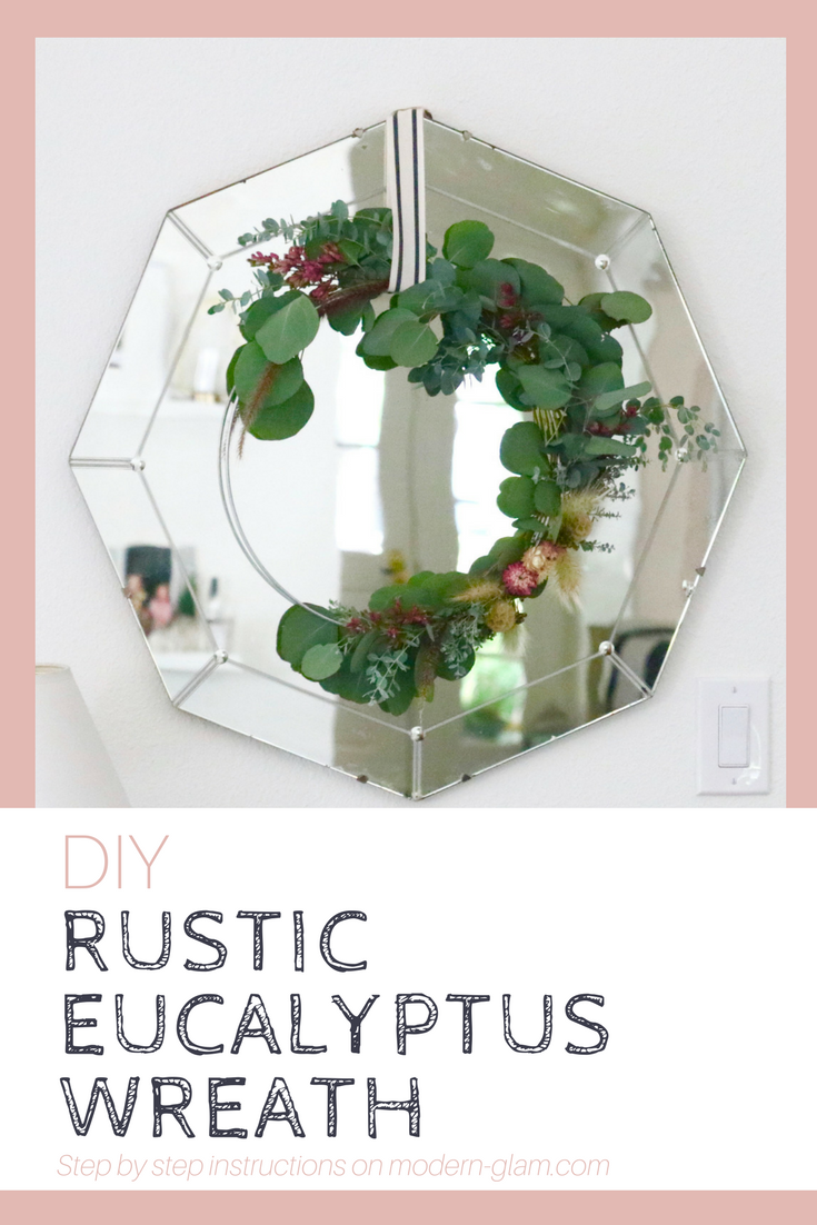 rustic eucalyptus wreath DIY