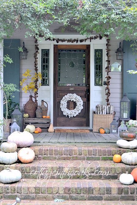 autumn decorating outdoor