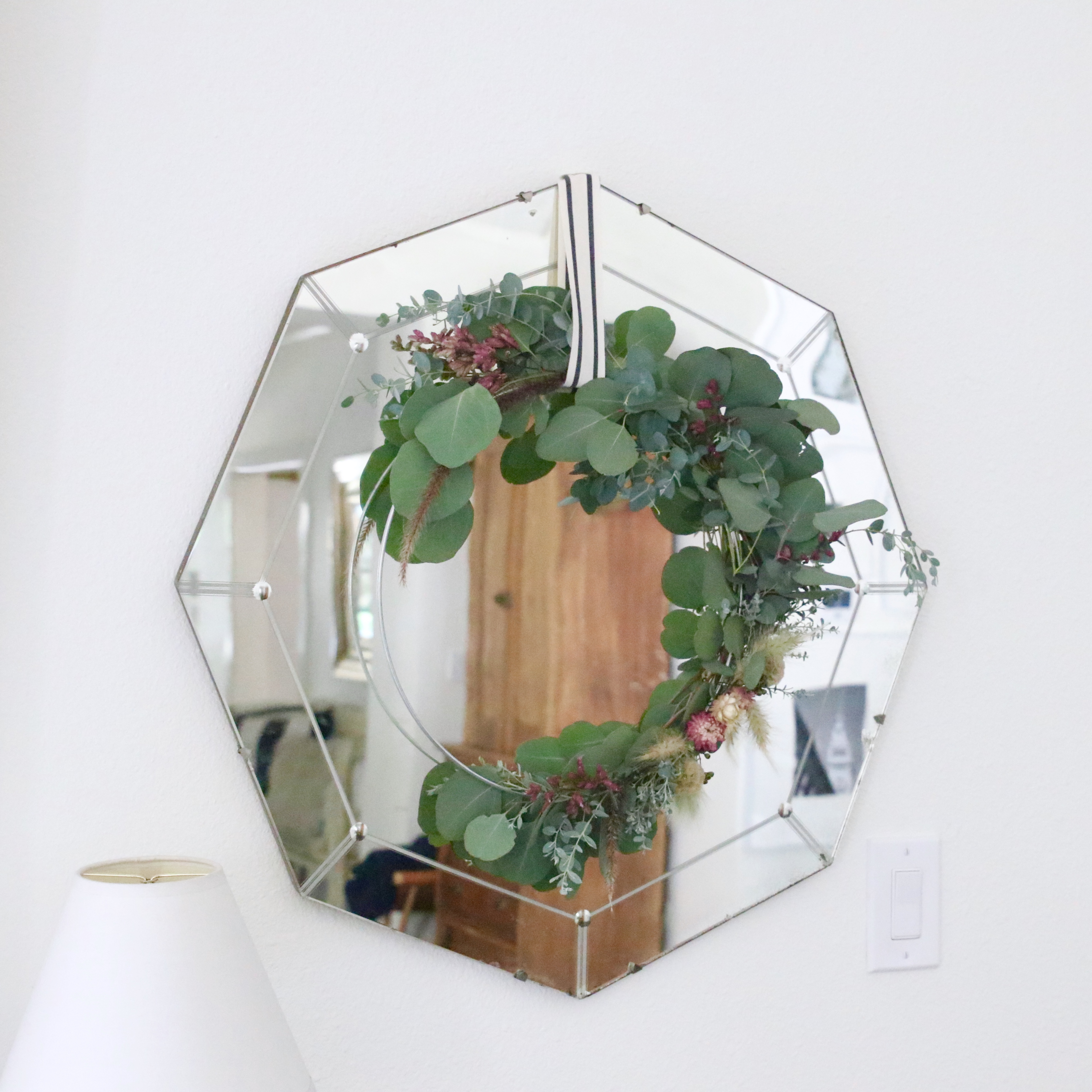 modern eucalyptus wreath