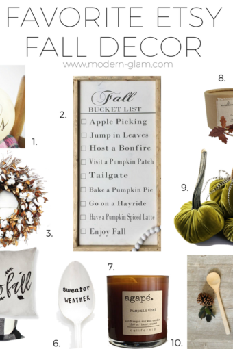 favorite fall decor etsy