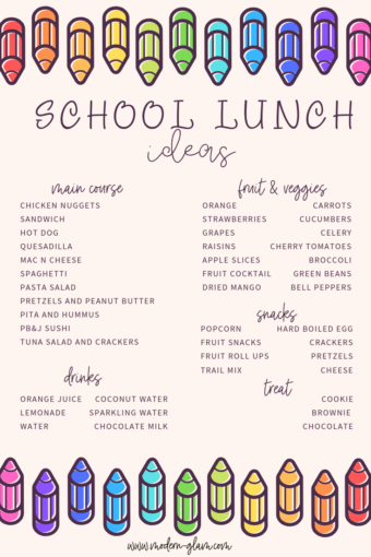 back to school lunch ideas