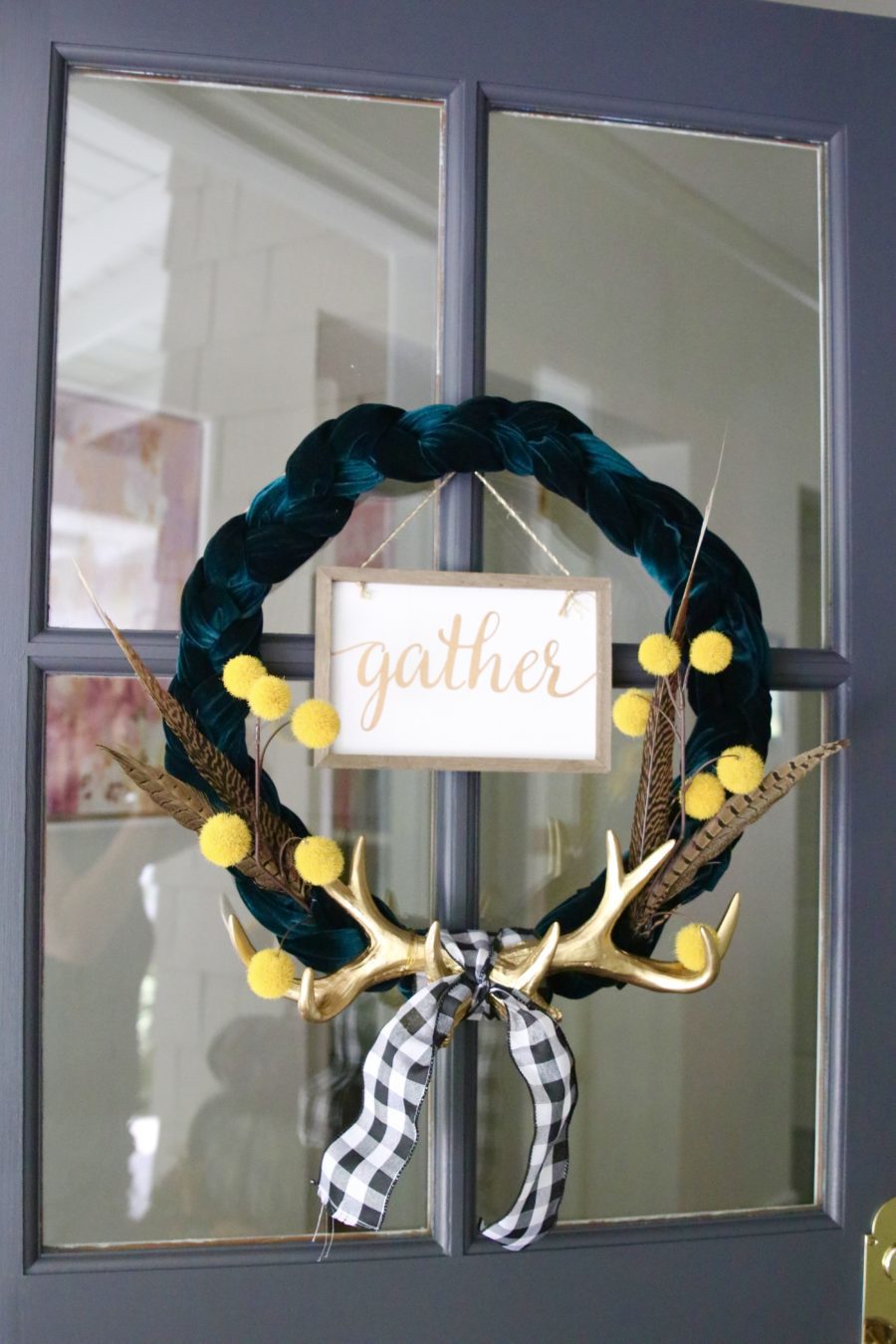 glam farmhouse fall wreath