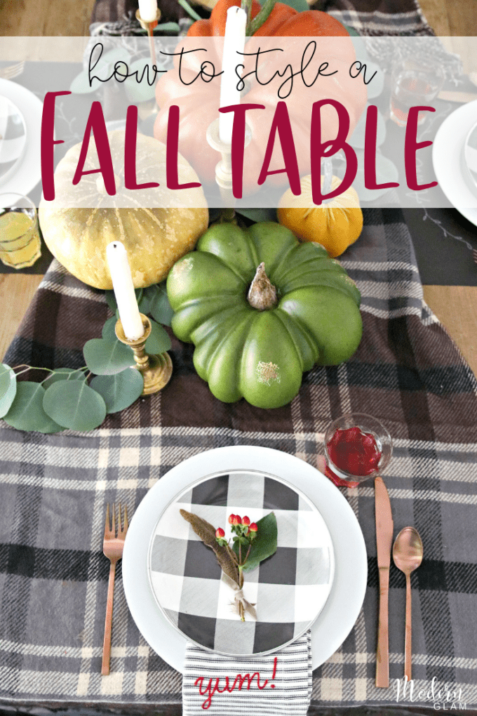 how to create a fall table