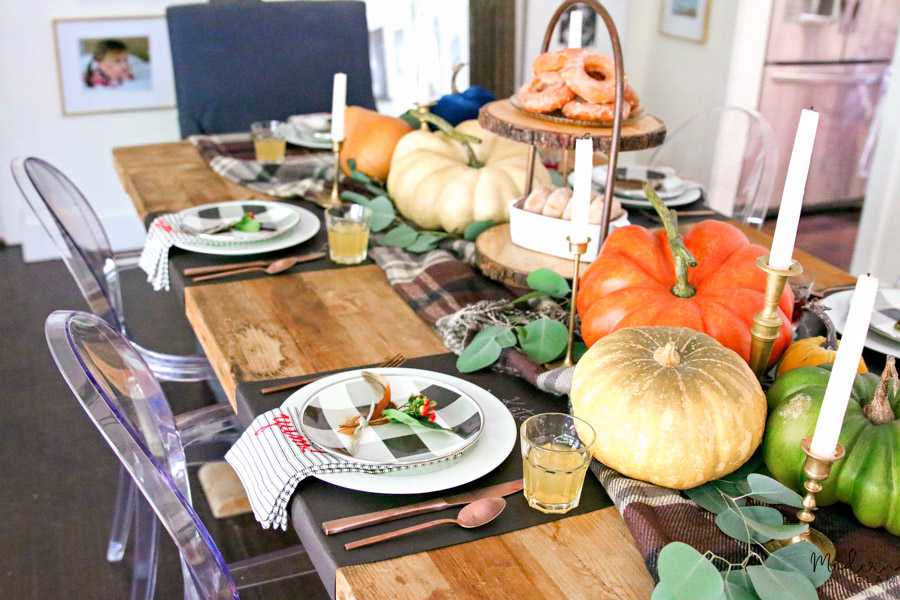 fall table styling