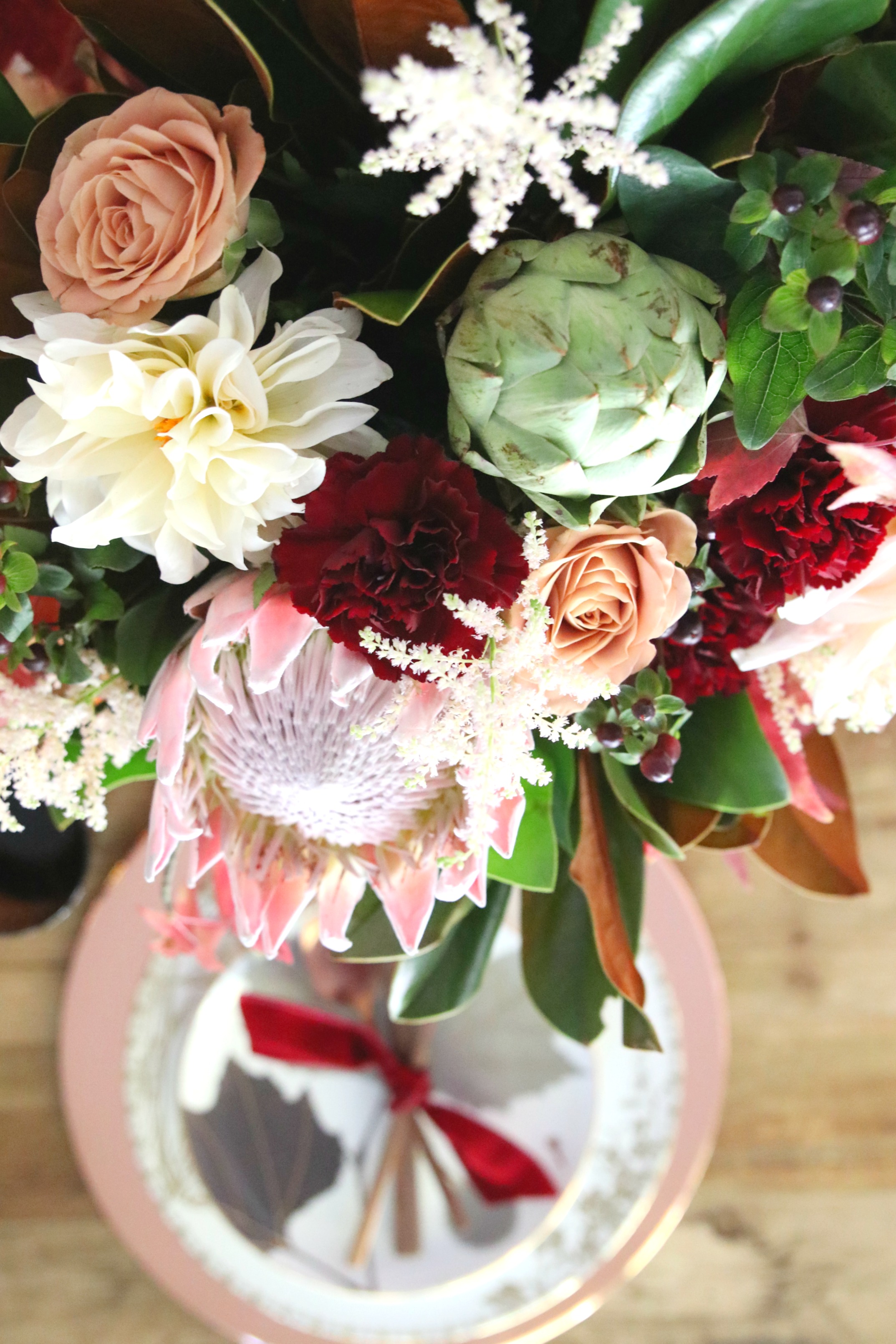 blush thanksgiving table