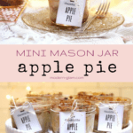 apple pie in mason jar