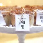 Mini mason jar apple pies