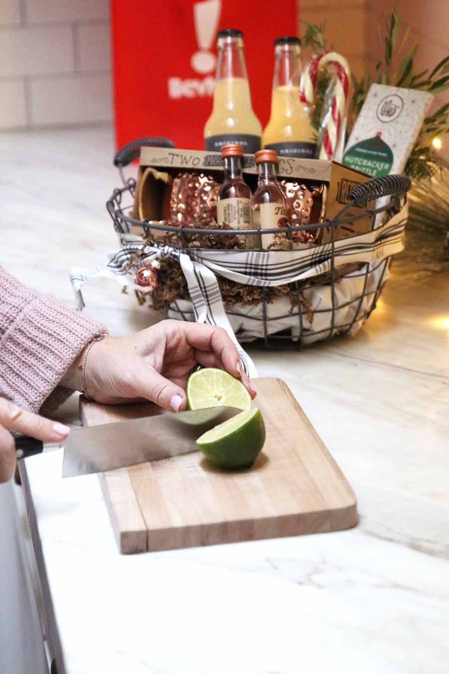 Moscow Mule Gift Basket DIY Hostess Gift Modern Glam