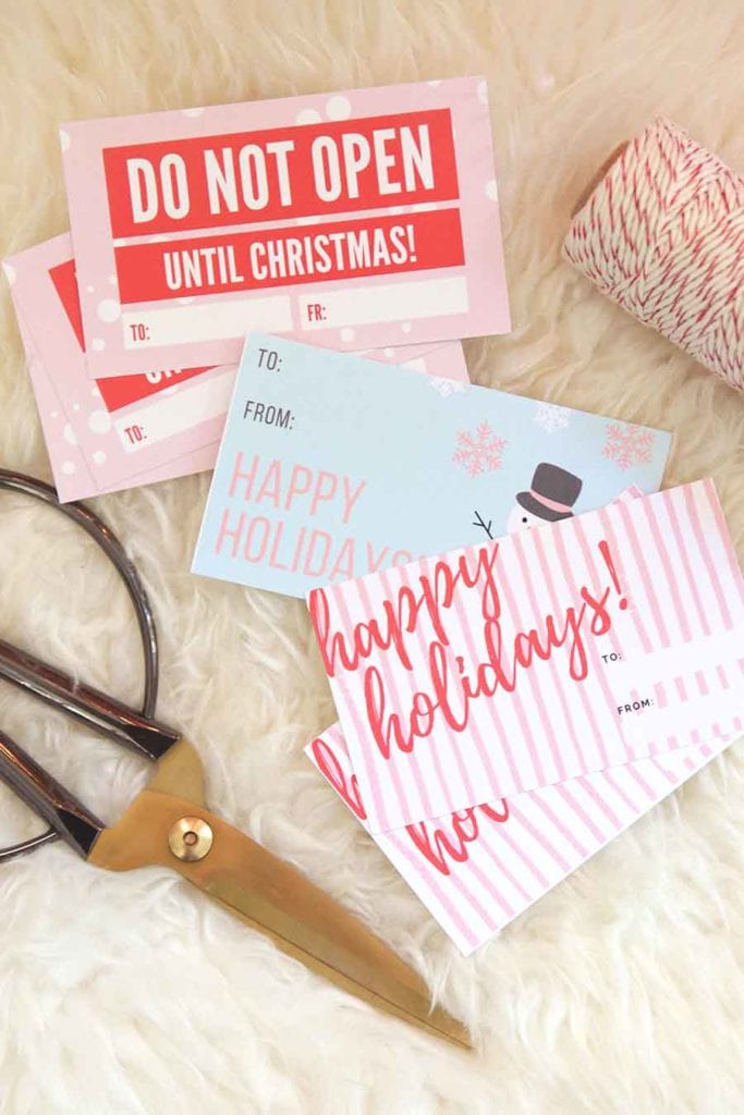 Christmas Gift Tags Free Printable