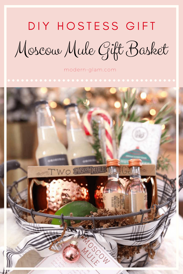 Gift Basket With Copper Mugs Diy Moscow Mule