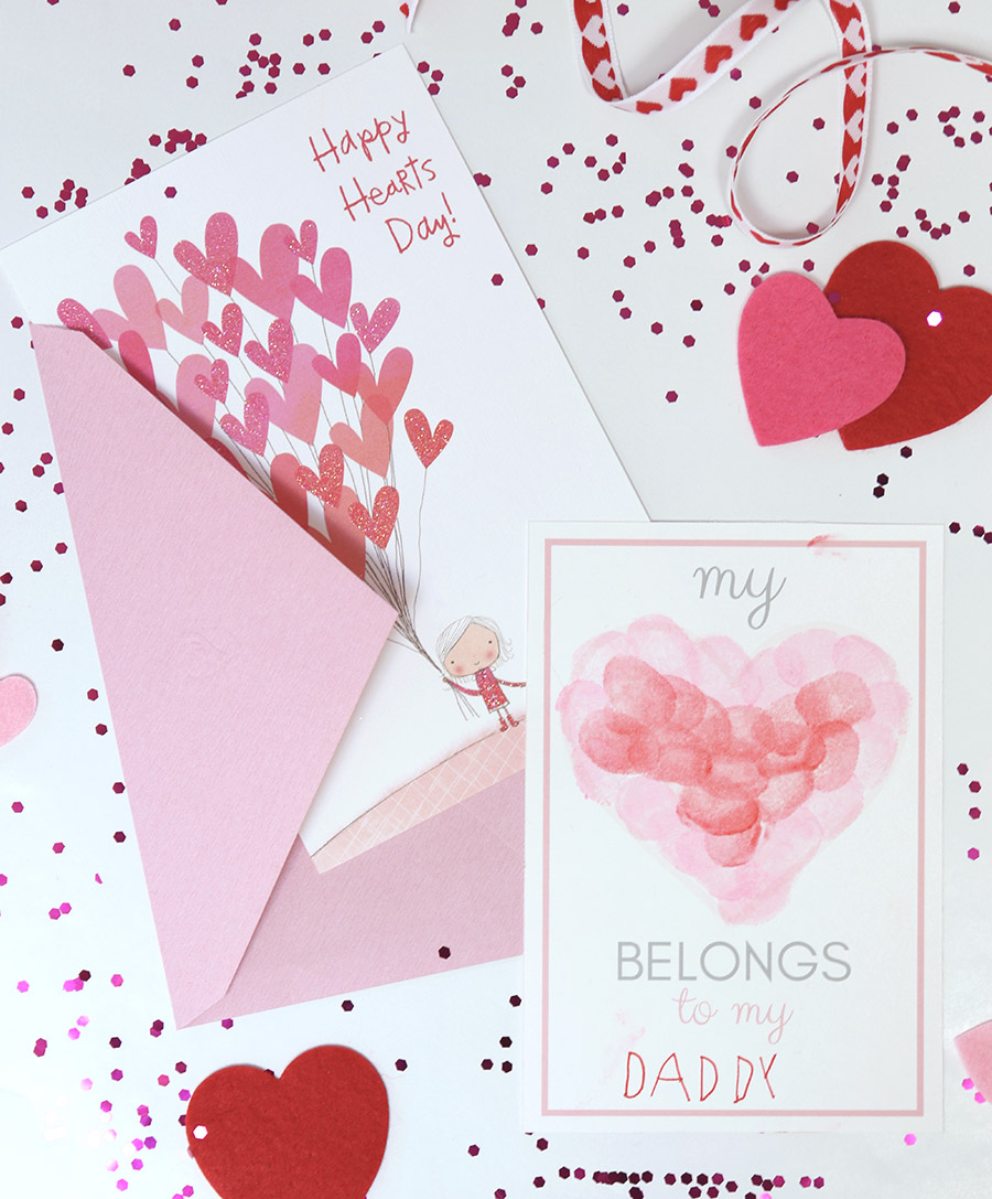 Thumbprint shop valentine craft