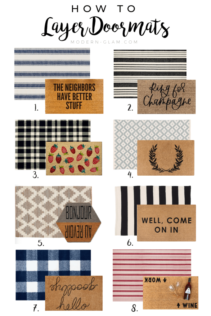 Layered Door Mats - How To Mix and Match - Inspiration For Moms