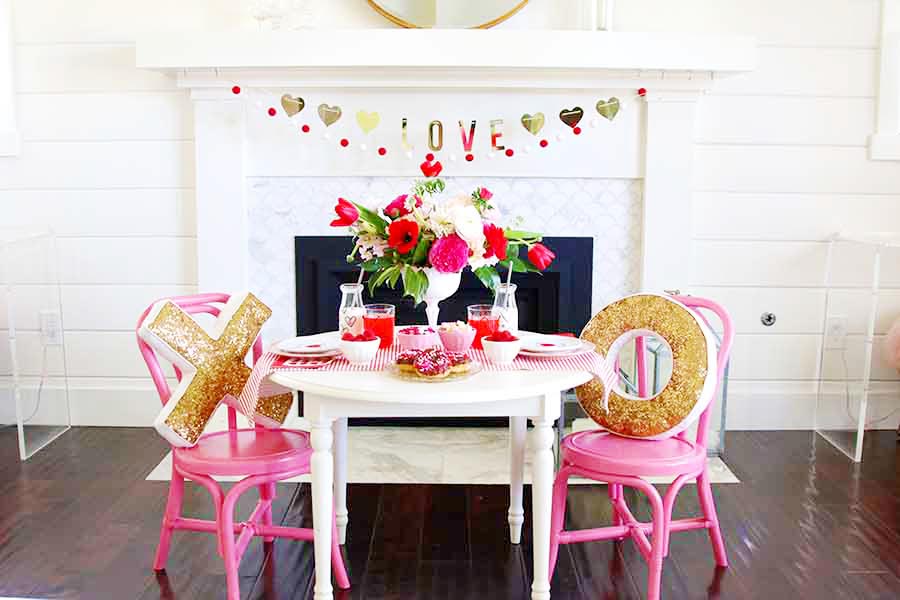 valentines day table