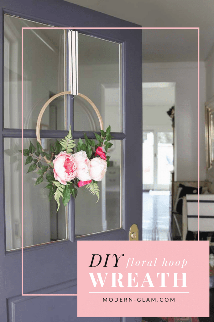 DIY Spring Floral Embroidery Hoop Wreath. Peonies. Peony Wreath. Front Door Decor. An Easy DIY Project
