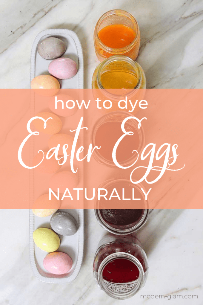 diy easter egg dying with vegetables