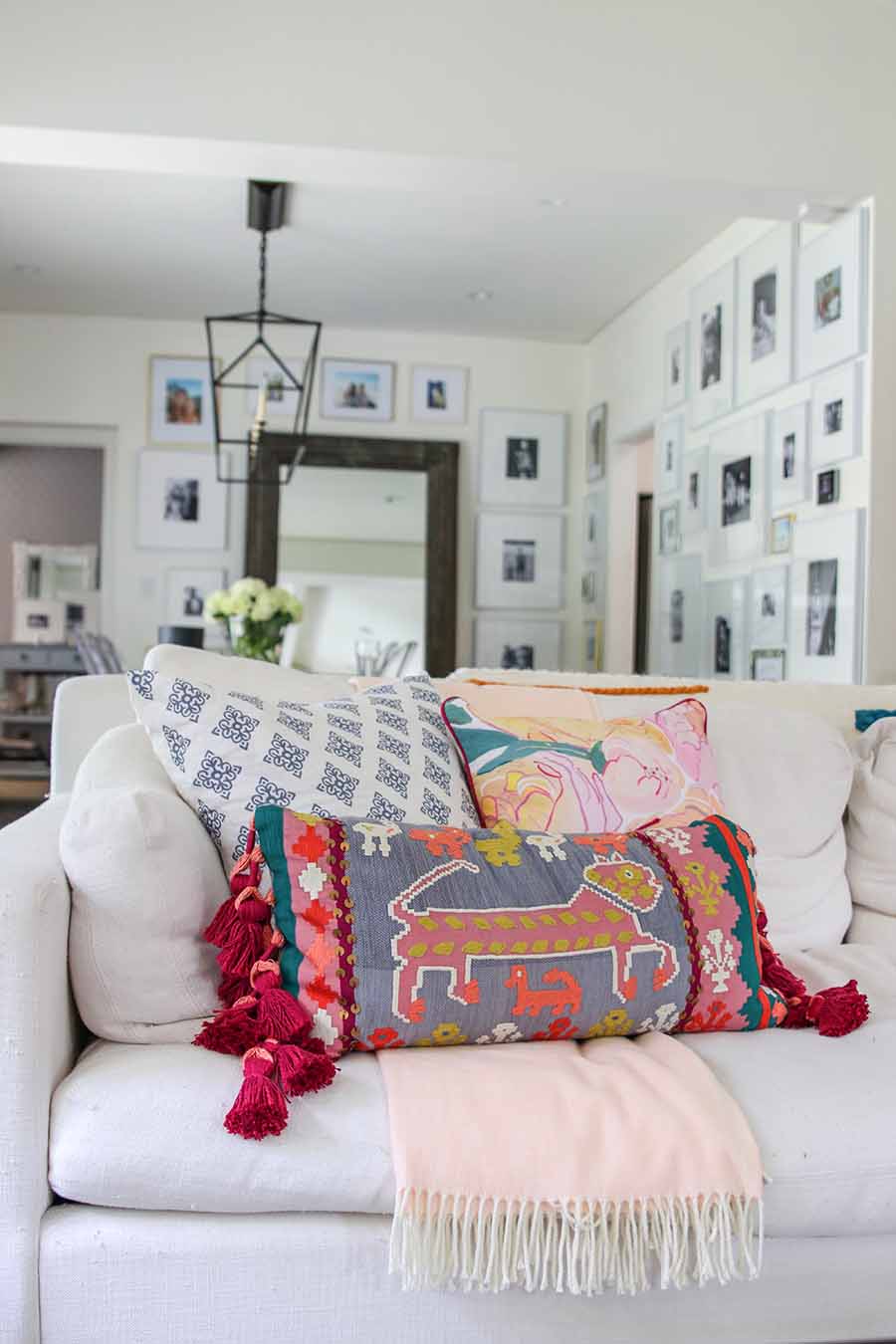 Boho Glam Spring Living Room