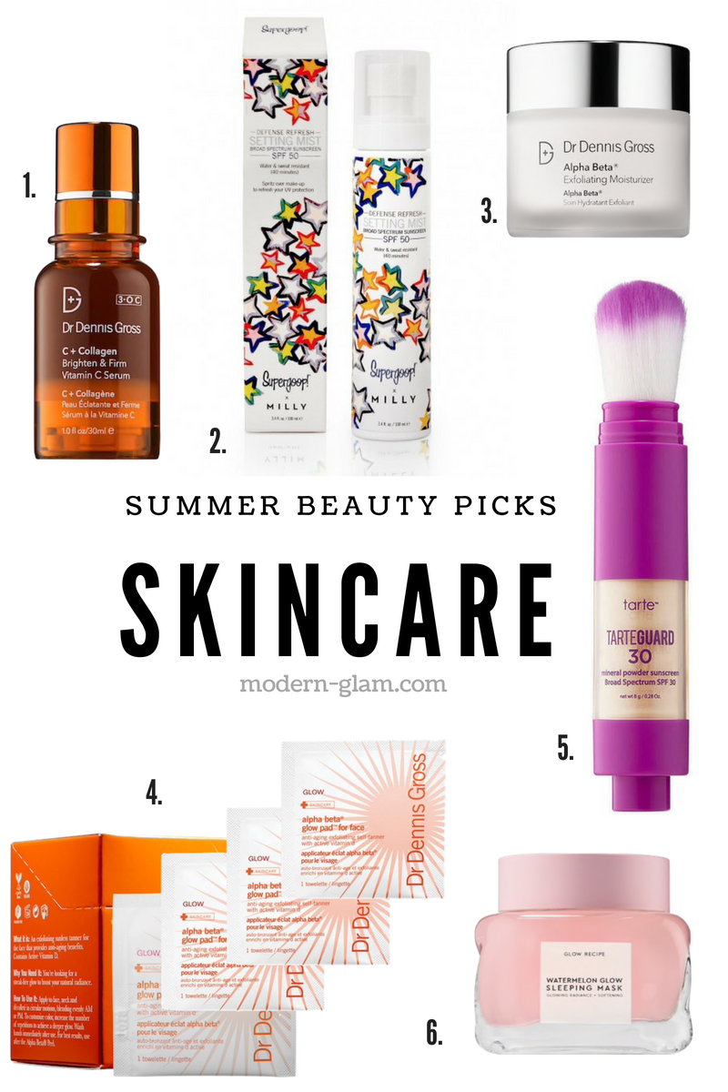 summer beauty picks - skincare