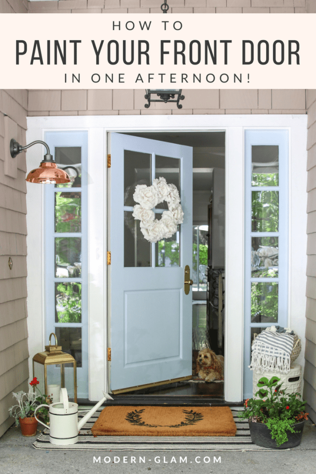 How To Paint Your Front Door in One Afternoon an easy guide