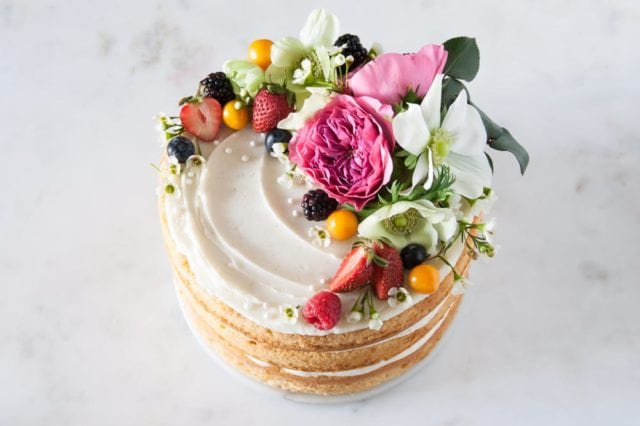 how to make a naked cake