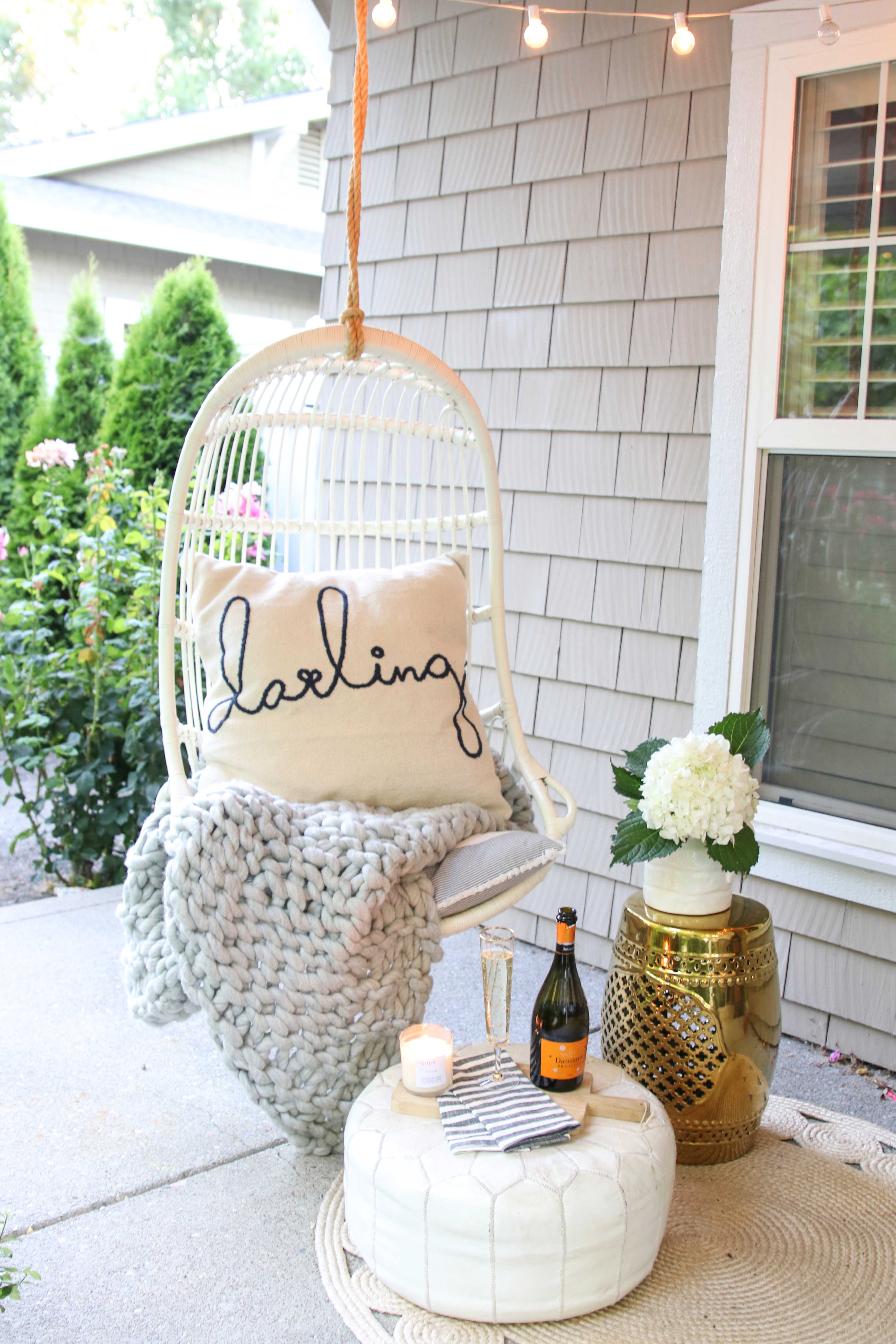 serena and lily hanging rattan chairs