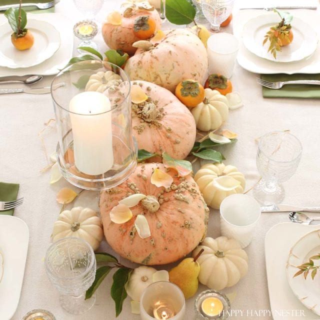 Blush fall table