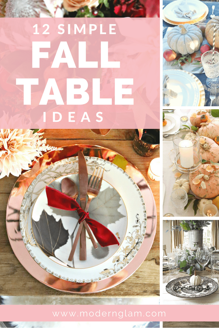 Simple Fall Table Ideas