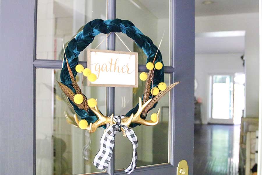 Simple Fall Farmhouse Wreath DIY