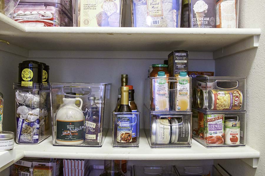 Easy pantry organization