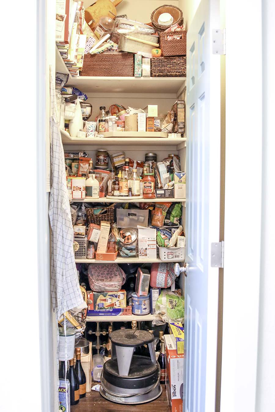 Pantry organization before