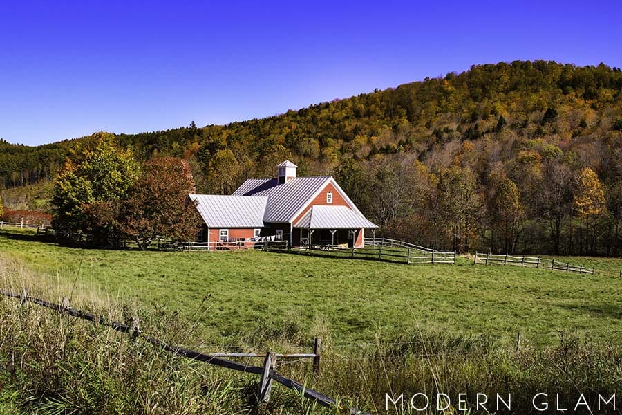 Vermont fall barn