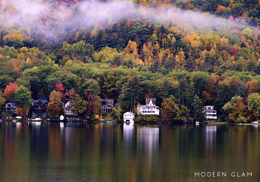 Lake Elmore, Vermont in fall