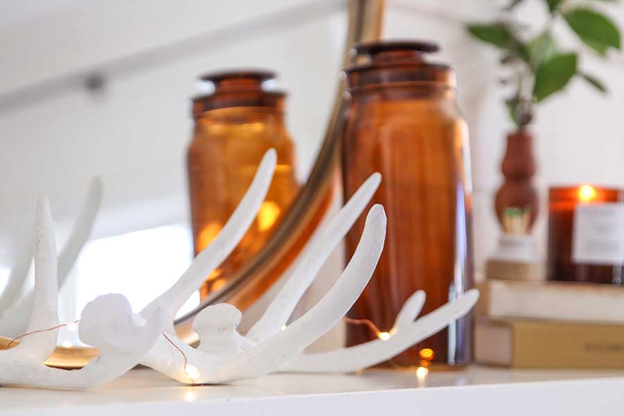 Fall Mantel Decoration