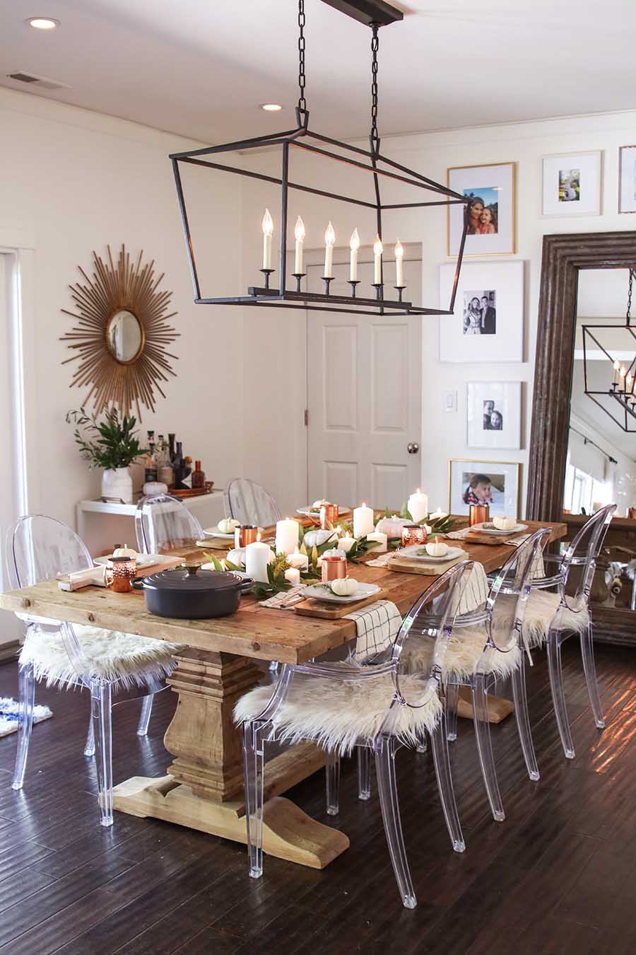 Modern Farmhouse Fall Dining Room Decor - Fall Home Tour Modern Farmhouse Fall Dining Room Decor - Fall Home Tour