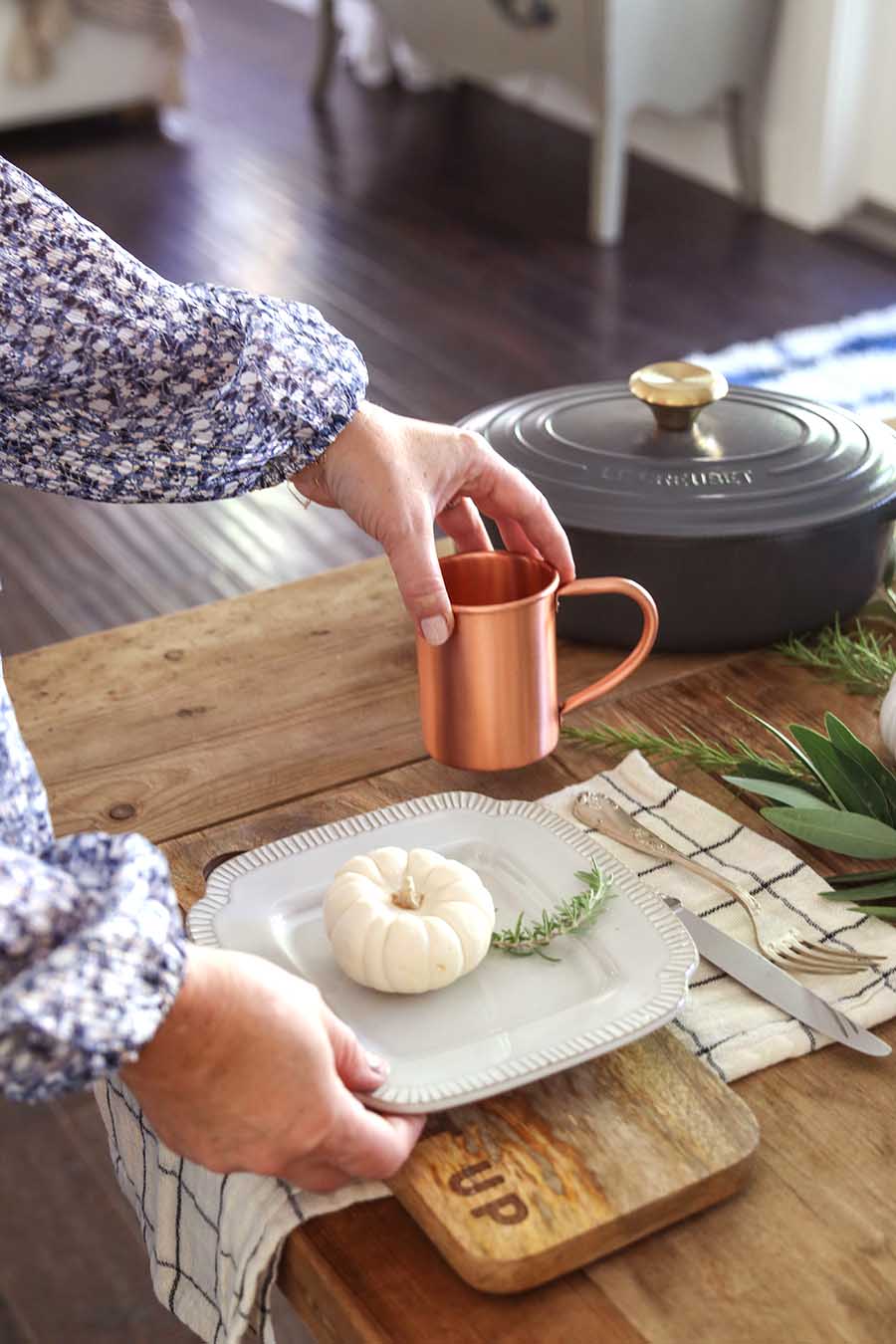 Modern Farmhouse Fall Dining Room