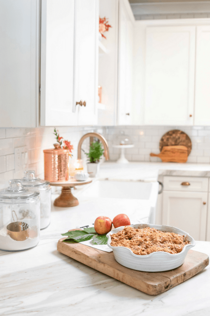 Simple Fall Decorating Ideas in the Kitchen - Modern Glam