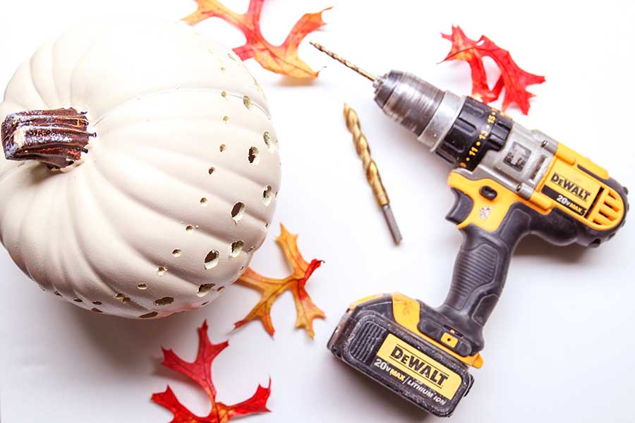 how to make faux pumpkin lanterns