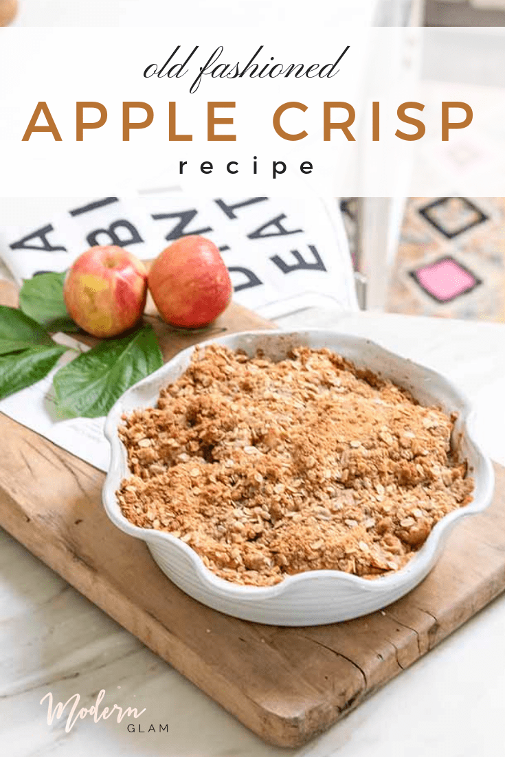 old fashioned apple crisp