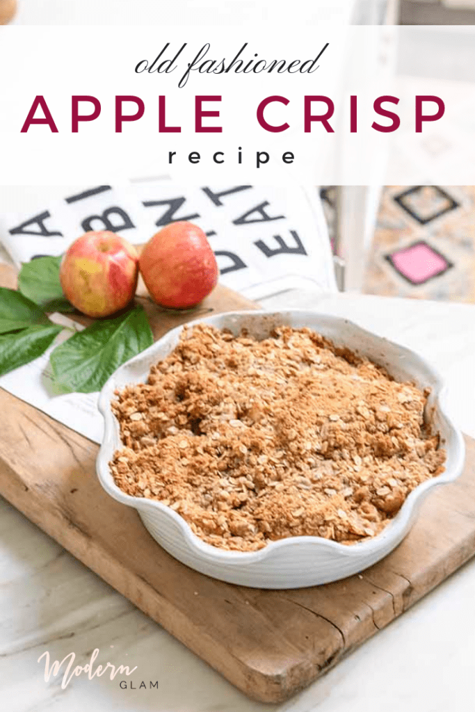 old fashioned apple crisp recipe