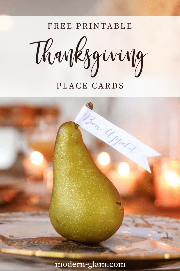 Thanksgiving Place Cards