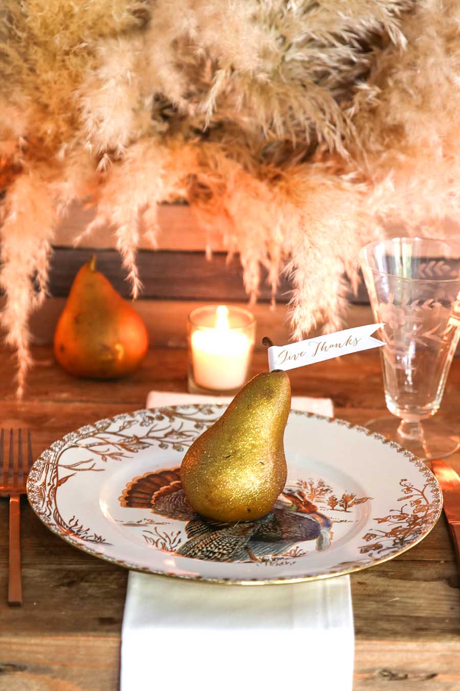 Neutral Thanksgiving Table Idea